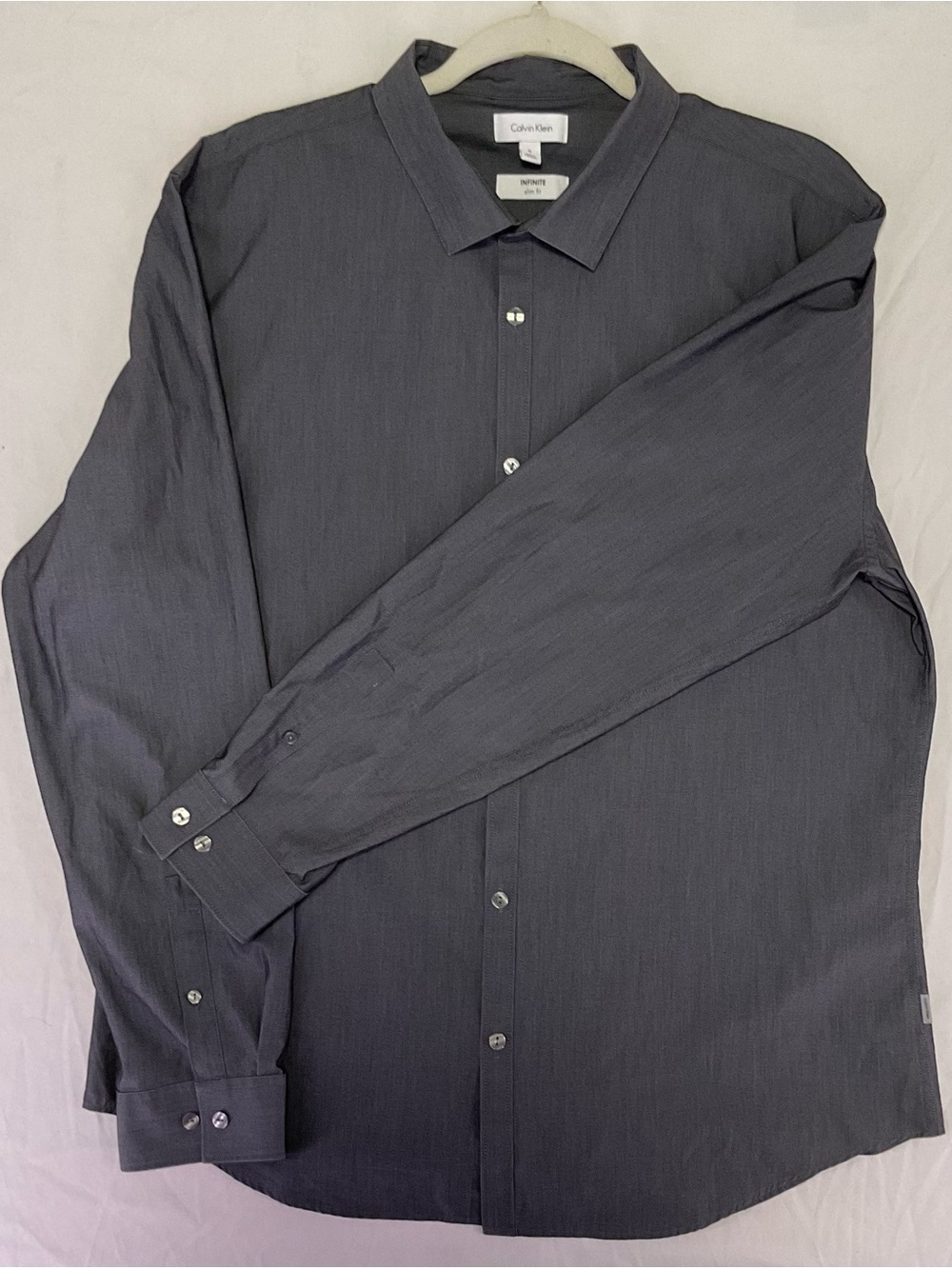 Calvin Klein Infinite Slim Fit Grey Shirt size XL